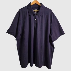 St John's Bay Polo Shirt Men's 4XL Plum Purple S-Sleeve Comfort Stretch Classic